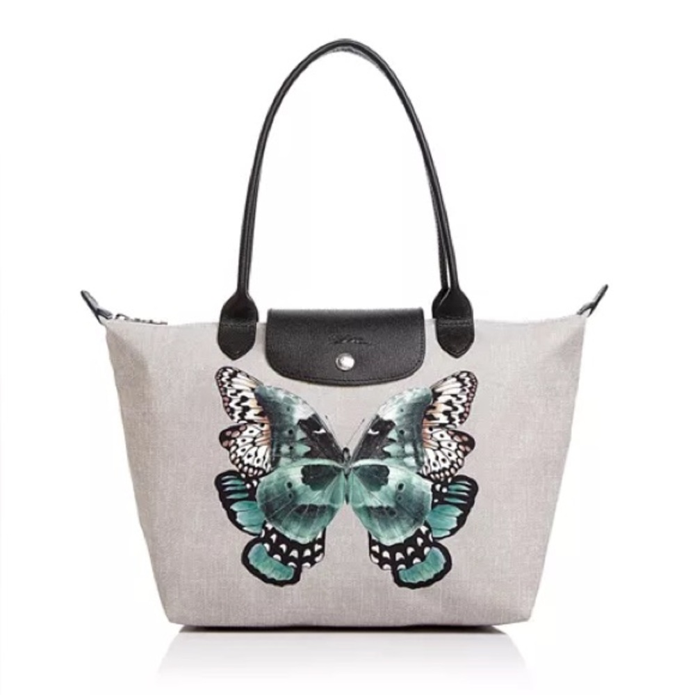 Longchamp Tote Rare Limited Edition with Butterfly